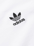 ADIDAS ORIGINALS - Logo-Embroidered Cotton-Jersey T-Shirt - White