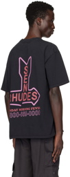 Rhude SSENSE Exclusive Black 'Send Rhudes' T-Shirt