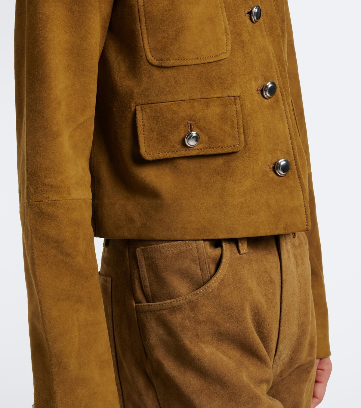 Altuzarra Astley cropped suede jacket