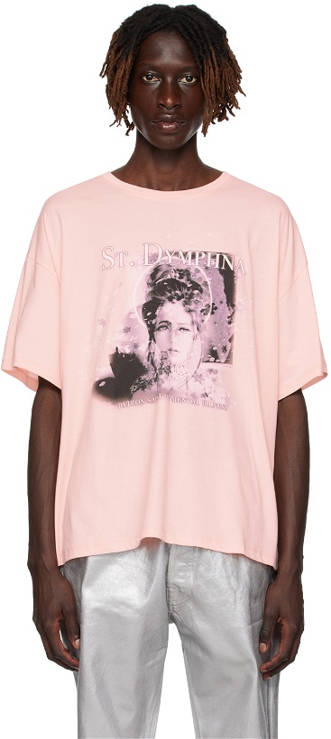 Photo: Praying Pink St Dymphna T-Shirt