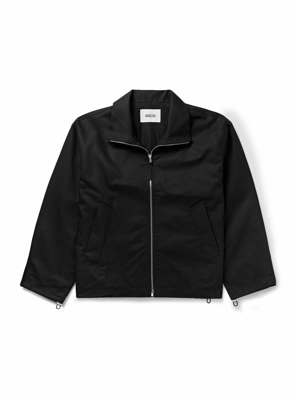 AGOLDE - Laurie Cotton-Canvas Bomber Jacket - Black