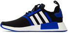 adidas Originals Black & Blue Primeblue NMD_R1 Sneakers