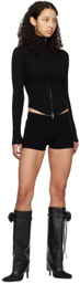 GUIZIO Black Hot Shorts
