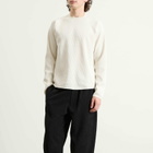 Goldwin Men's Waffle Light Long Sleeve T-Shirt in Ivory