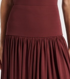 Aya Muse Gathered jersey maxi skirt
