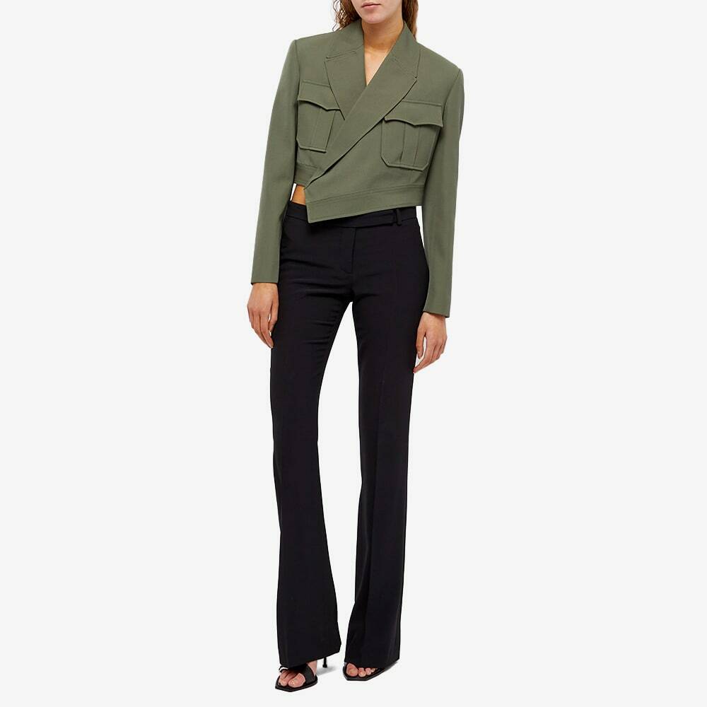 Alexander McQueen Women's Cropped Jacket in Military Green