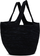 Lauren Manoogian Black Crochet Bowl Tote