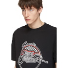 McQ Alexander McQueen Black Racing Dropped Shoulder T-Shirt