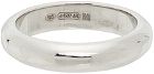 Giorgio Armani Silver & Onyx Band Ring