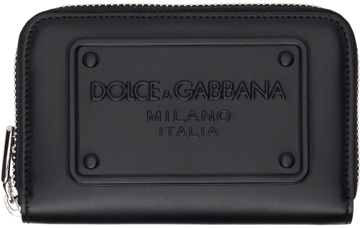 Photo: Dolce&Gabbana Black Small Zip-Around Wallet