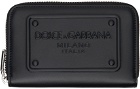 Dolce&Gabbana Black Small Zip-Around Wallet