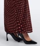 Stella McCartney Polka dot mesh maxi dress