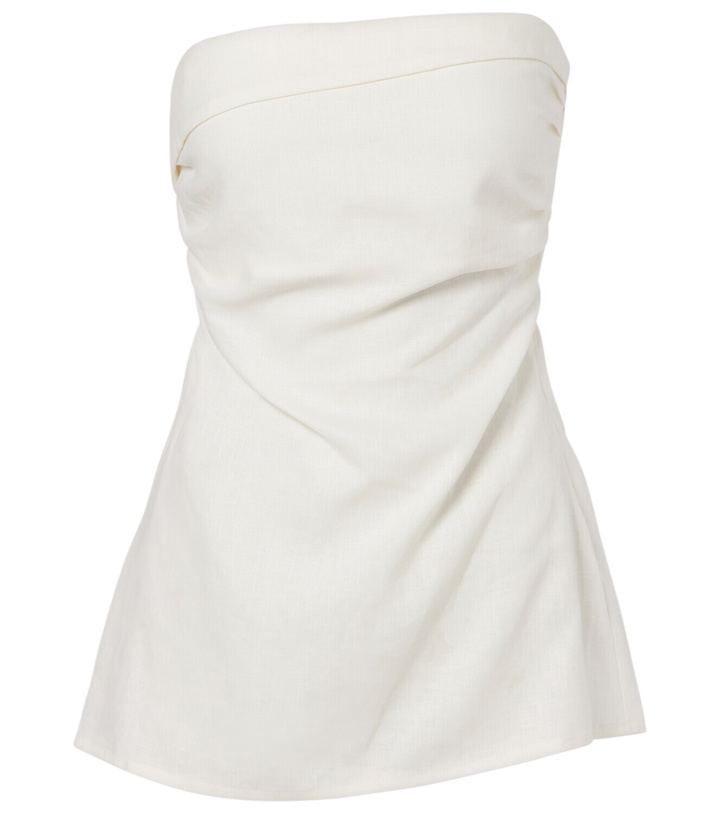 Photo: Faithfull Boe strapless linen top