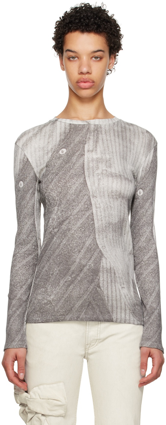 Paloma Wool Grey Amos Long Sleeve T-Shirt Paloma Wool