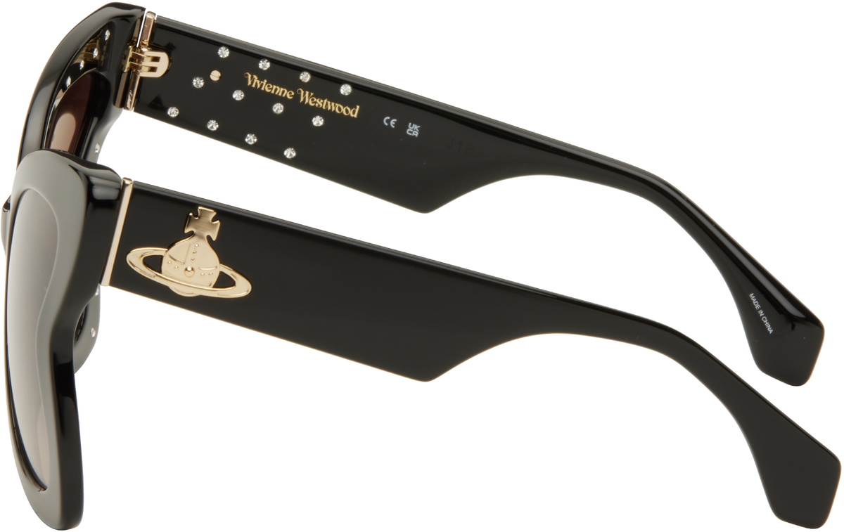Vivienne Westwood Black Athalia Sunglasses