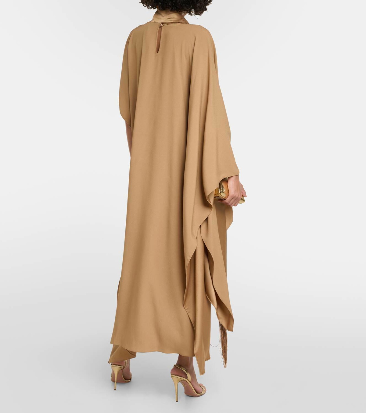 Taller Marmo California caped crêpe kaftan