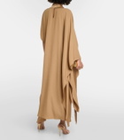 Taller Marmo California caped crêpe kaftan
