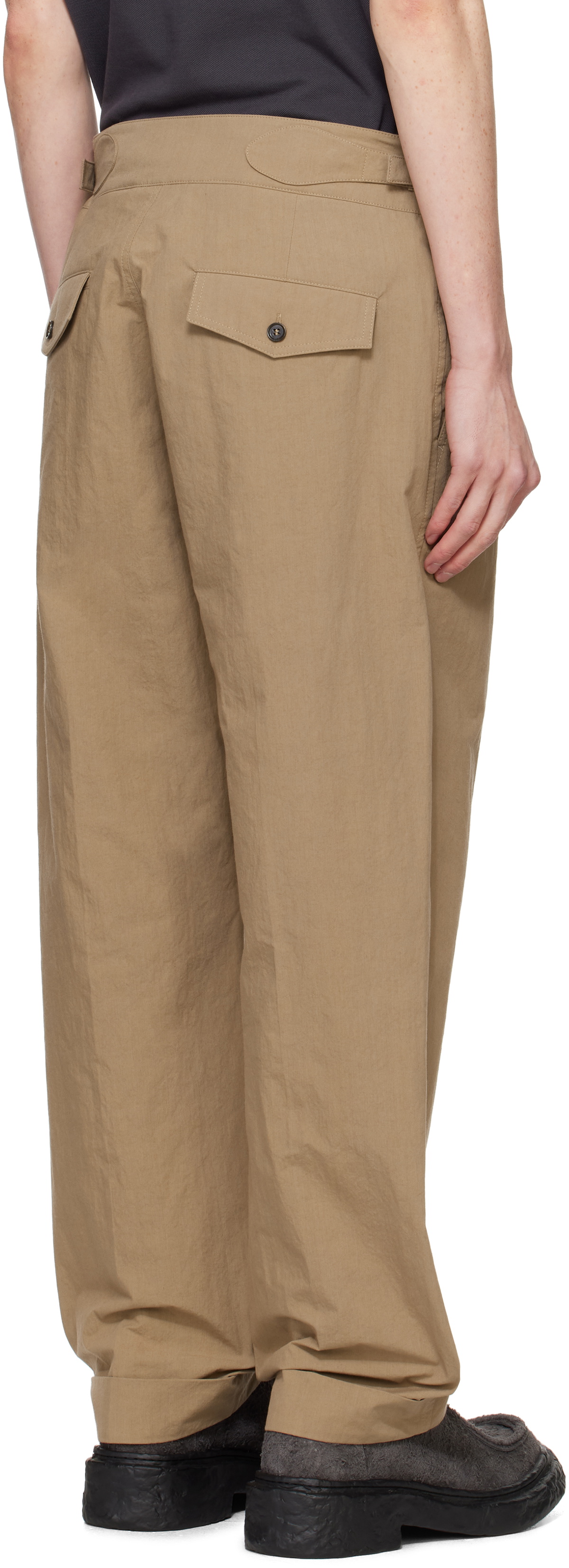 Craig Green Tan Double Pleat Trousers