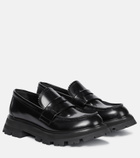 Alexander McQueen - Wander leather loafers