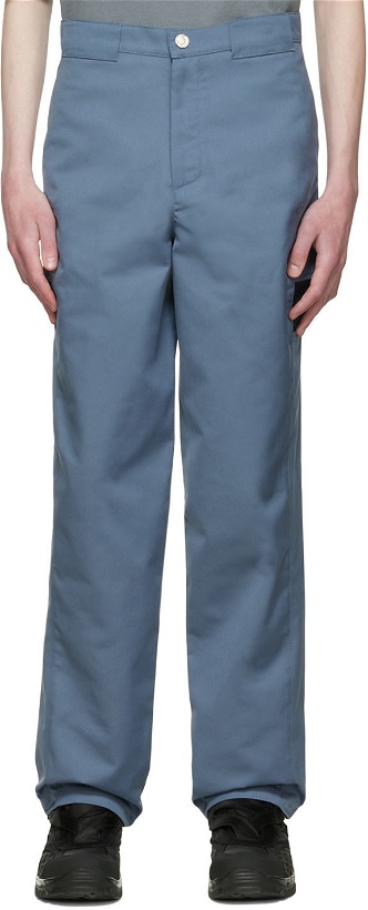 Photo: AFFXWRKS Blue Straight Fit Trousers