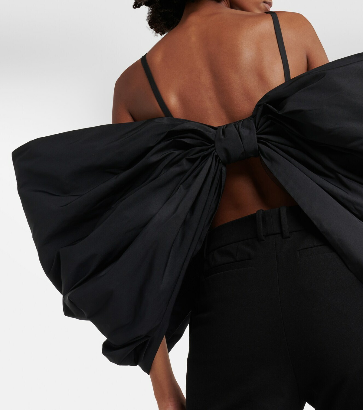 Nina Ricci Bow-detail taffeta top Nina Ricci