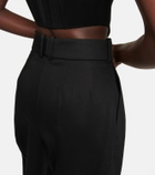 Alexandre Vauthier - High-rise pleated cotton pants