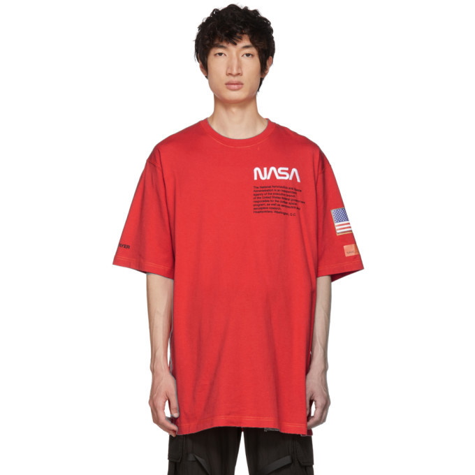 Photo: Heron Preston Red NASA Edition T-Shirt
