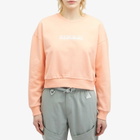 Napapijri Women's Box Cropped Sweat in Pink Salmon