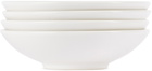 Jars Céramistes White Tourron Deep Soup Plate Set, 4 pcs