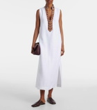 Loro Piana Abril linen midi dress
