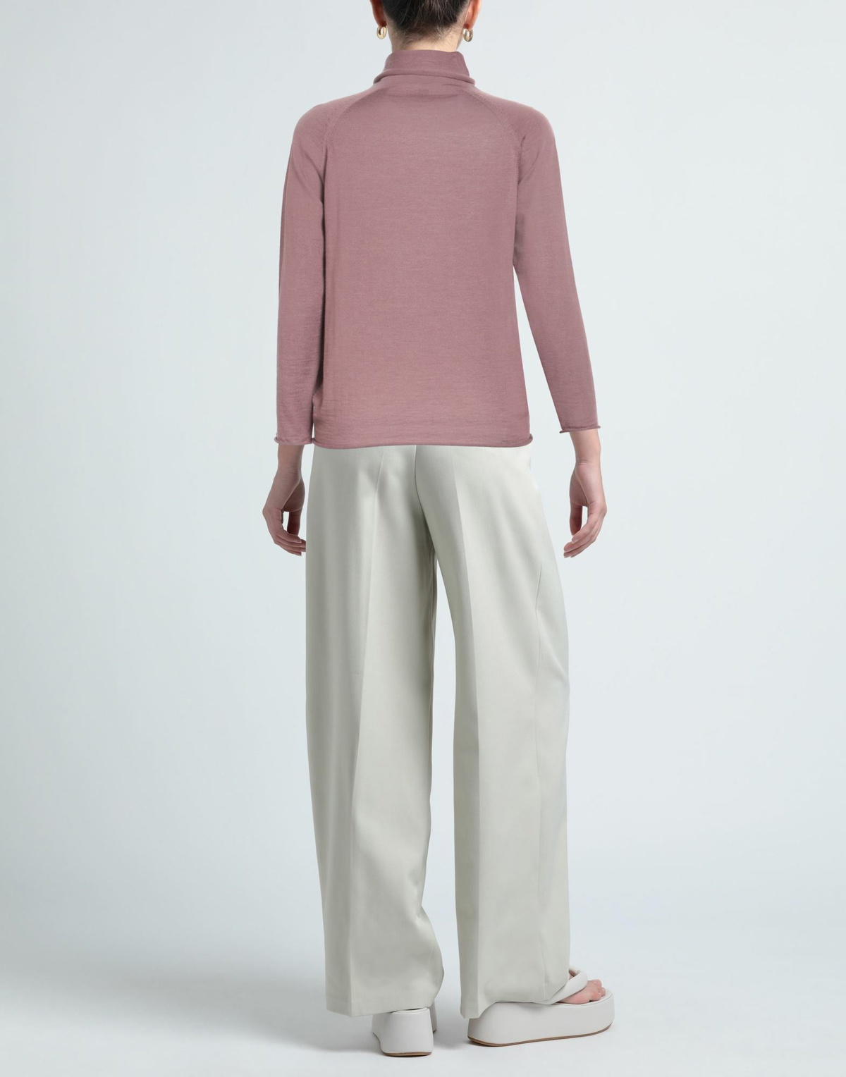 Kiton Womens Turtleneck Mauve