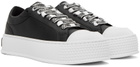 Moschino Black Faux-Leather Sneakers