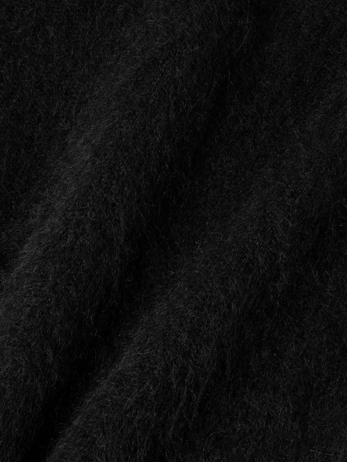 SAINT LAURENT - Slim-Fit Mohair-Blend Sweater - Black