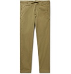 MAN 1924 - Tomi Tapered Stretch-Cotton Drawstring Suit Trousers - Green