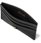 Versace - Logo-Embellished Full-Grain Leather Cardholder - Black