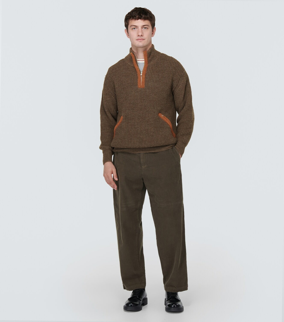 Ranra Bokasafn wool-blend  zip-up sweater