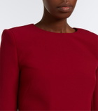 Safiyaa Yura cropped crêpe top