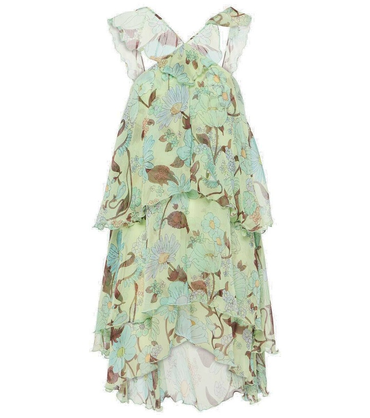 Photo: Stella McCartney Tiered printed silk minidress
