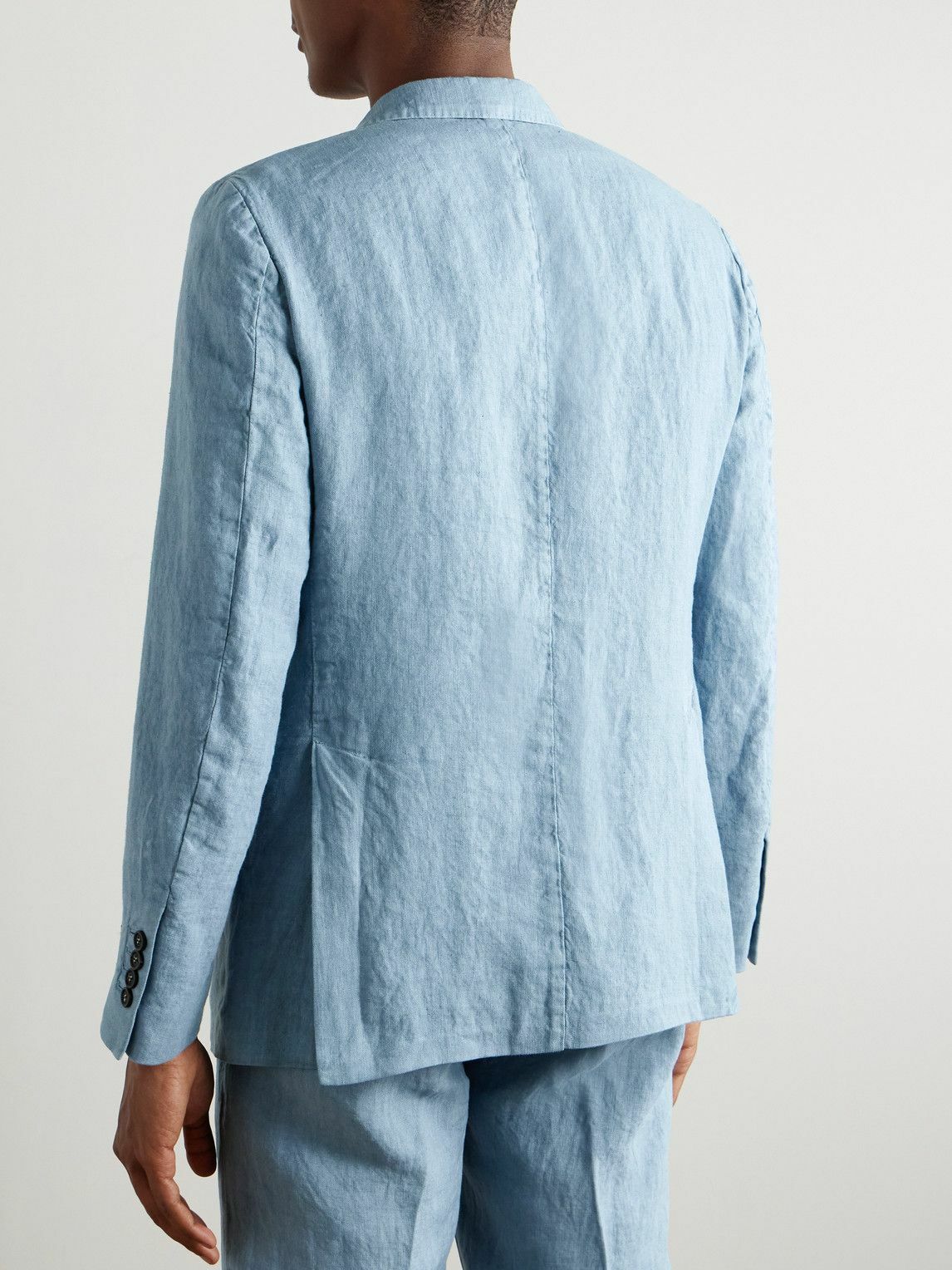 Massimo Alba - Catch2 Linen Suit Jacket - Blue