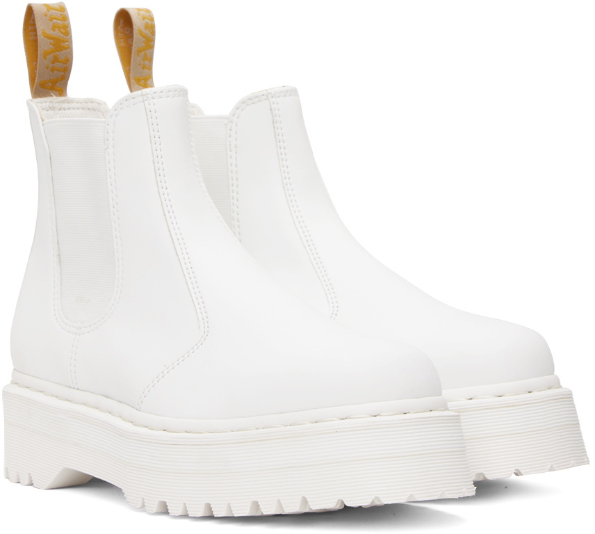 WHITE CHELSEA DR. MARTENS BOOT deals