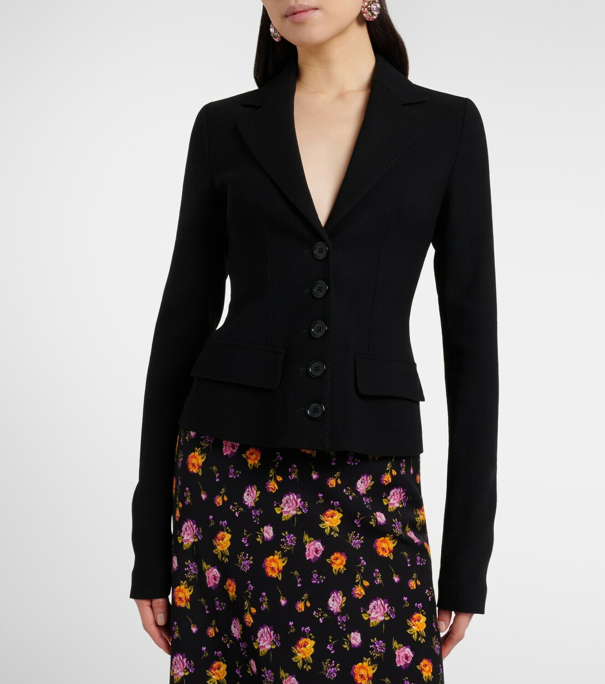 Dolce&Gabbana Wool-blend canvas jacket