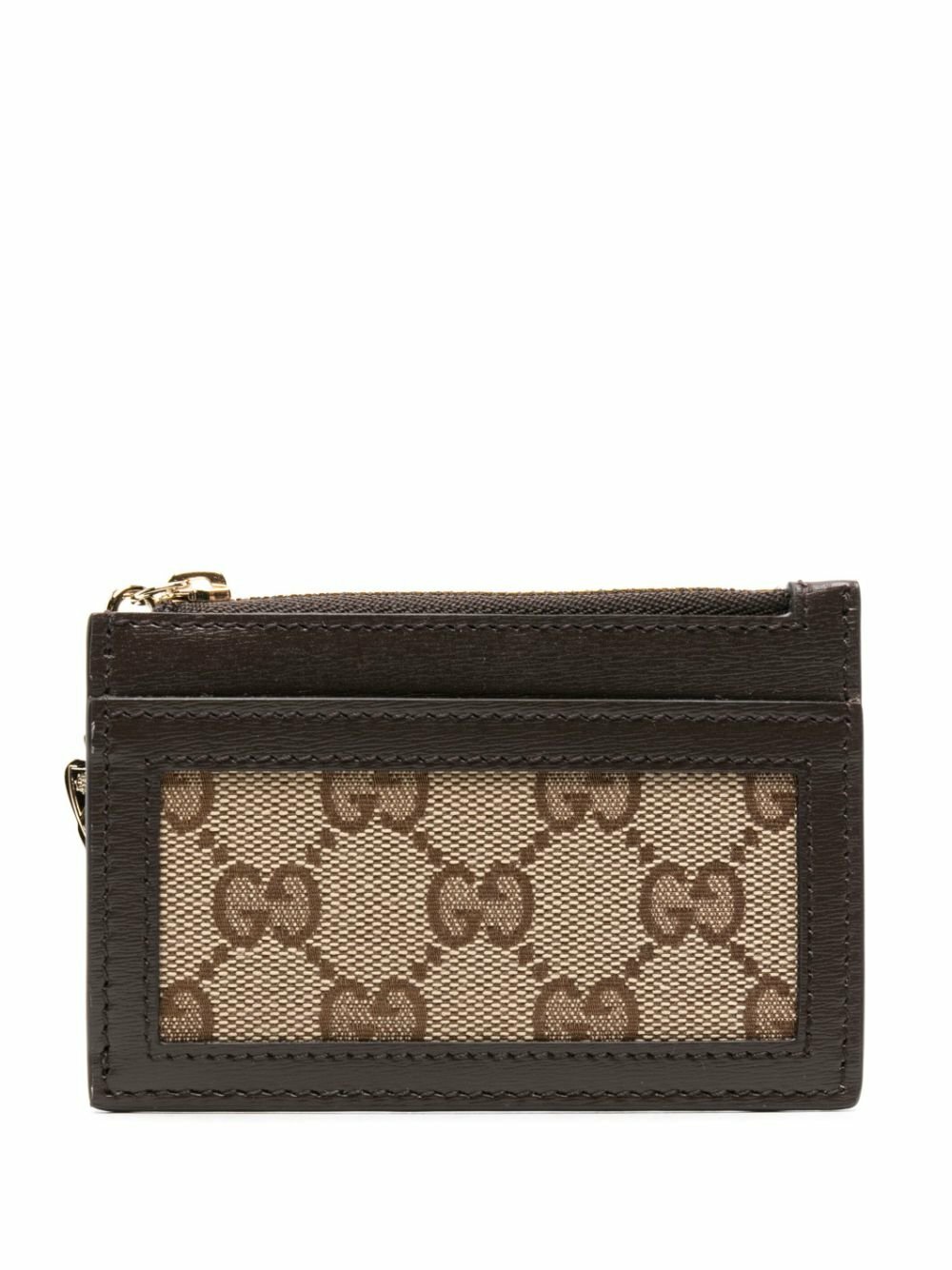 カードケース・名刺入れ GUCCI BROWN OPHIDIA CARD HOLDER Ophidia card case in beige and dark brown fabric | GUCCI® US