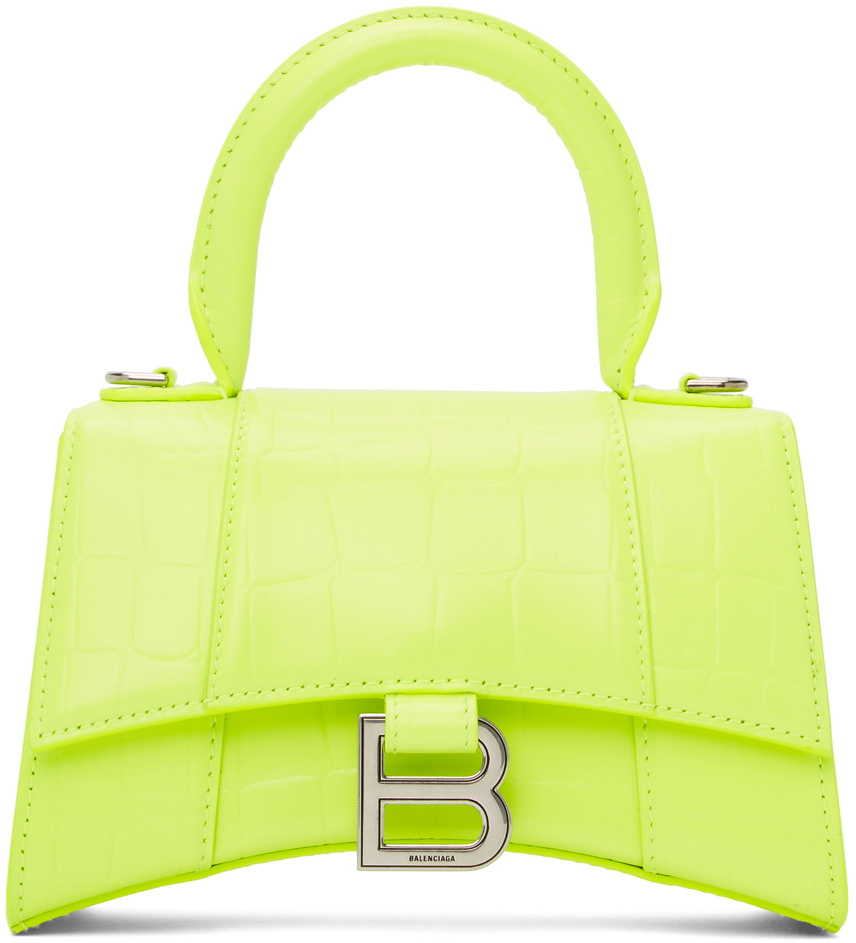 Balenciaga Hourglass Xs Mini Bag in Yellow  Lyst