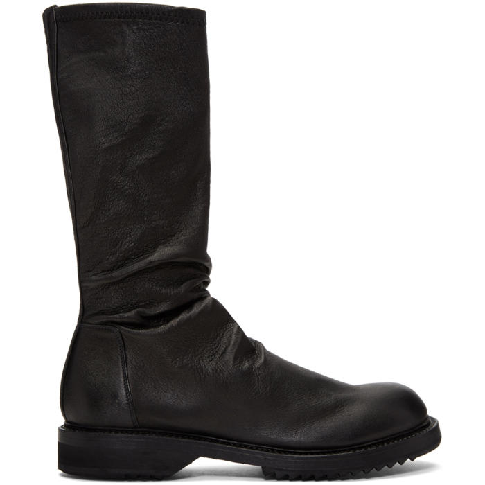 Rick Owens Black Creeper Sock Boots Rick Owens