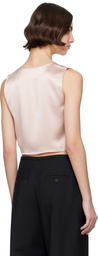 LESET Pink Barb Tie Top