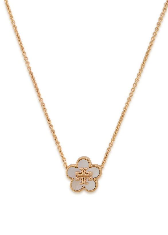Photo: Tory Burch Forget Me Not Pearl-embellished 18kt Gold-plated Necklace - One Size
