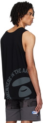 AAPE by A Bathing Ape Black Moonface Tank Top