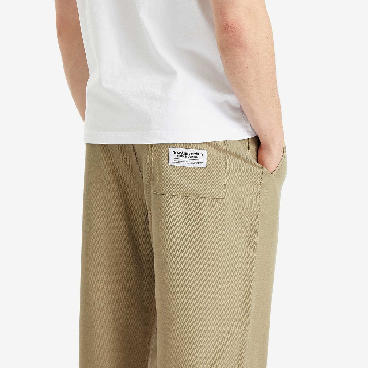 New Amsterdam Surf Association Men's Twill Work Trousers in Spray Green
