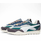 Puma Men's Blacktop Rider Sneakers in Ash Grey/Malachite