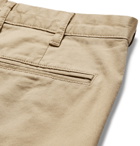Beams Plus - Slim-Fit Cotton-Blend Twill Shorts - Men - Beige